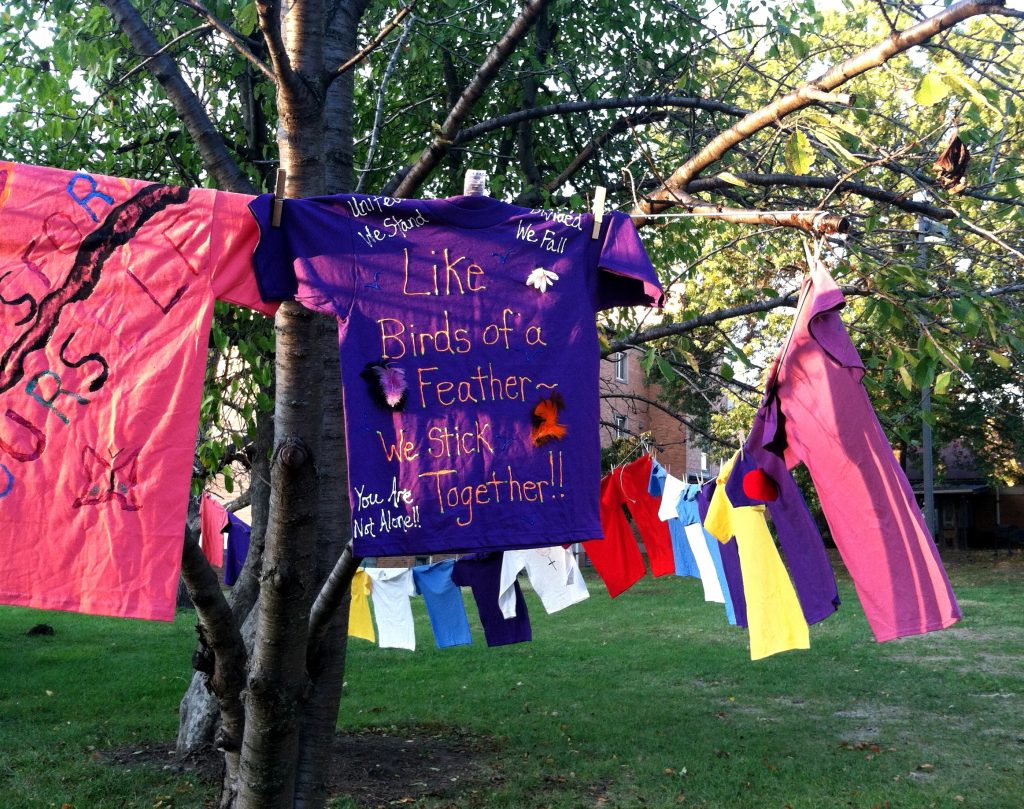 Honor Survivors of Domestic Violence at the 2018 Clothesline Project